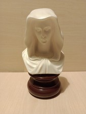 Virgin Mary Praying Figure- No Makers Mark- Alabaster?-weighs 502g-Has Faults-