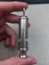 Vintage WW2 A.R.P ARP Whistle by J. Hudson & Co, Barr St Hockley Birmingham