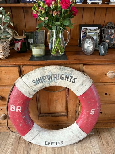 Vintage nautical life ring - nautical,