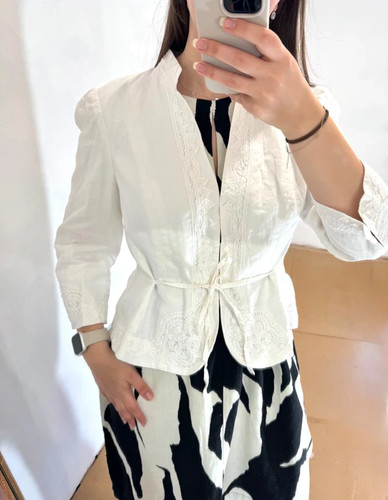 Monsoon elegant white linen - elegant,