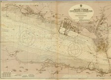 VINTAGE ADMIRALTY CHART. No.119. FORTH BRIDGE to CROMBIE PIER. RIVER FORTH. 1960