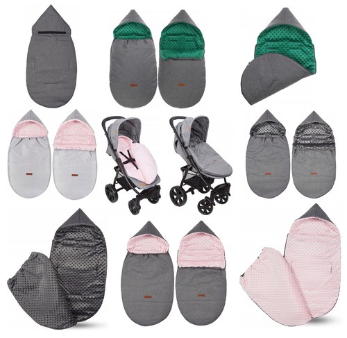 Baby hooded footmuff stroller - hooded,