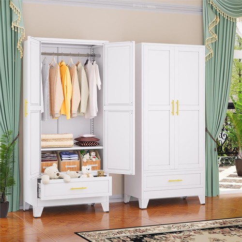 Metal armoire wardrobe - metal, closet
