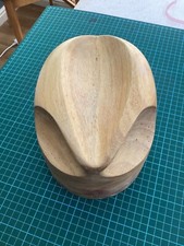 Guy Morse Brown Wooden Hat Block Millinery  Trilby block CB15  22 1/2”