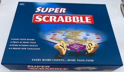 Super scrabble wooden tiles - scrabble,