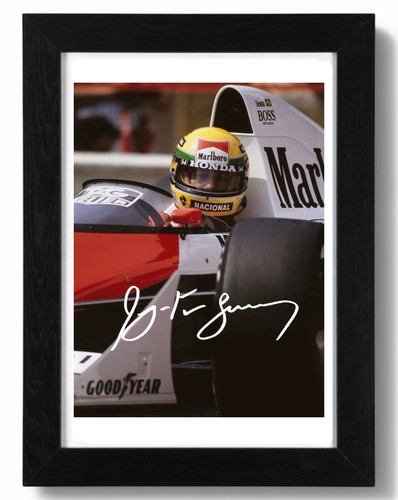 Ayrton senna signed autograph - senna,