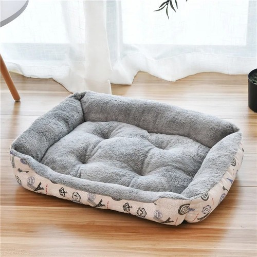 Soft cotton dog bed - dog, basket