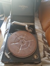 Vintage Columbia Grafonola No.190A Portable Wind-Up Gramophone 1920s