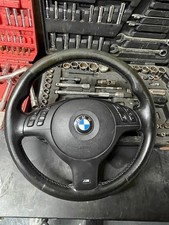 BMW E46 M3 M Sport Manual Leather Steering Wheel Multifunction