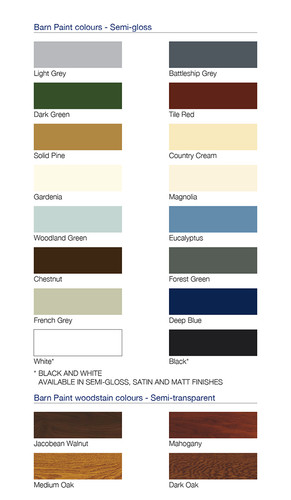 Bedec barn paint colours - barn,