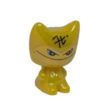Gogos Crazy Bones Yellow Lazer Jato Cat Mini Figure 1.25" Rare