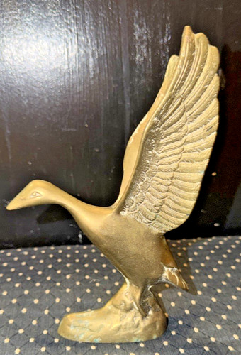 Solid brass mcm flying - flying, mallard