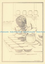 D295040 A Pottery Finishing a