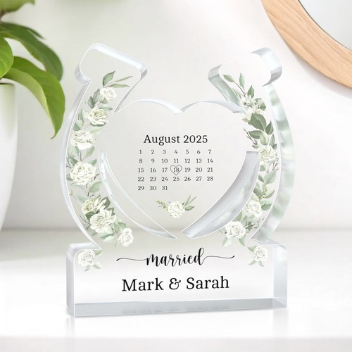 Personalised wedding horseshoe - personalised,
