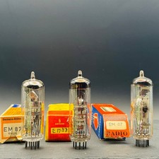 3x EM87 Magic Eye Tubes