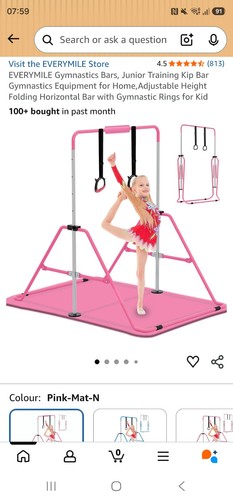 Kids gymnastics bars pink - bars,