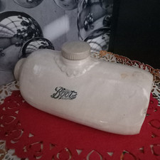 Antique Boots Chemist Pottery Ceramic Hot Water Bed Warmer 