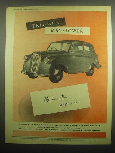 1949 triumph mayflower car - triumph,