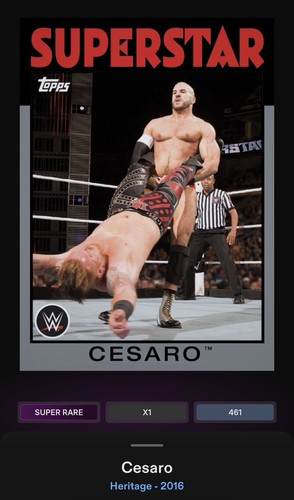 2016 topps slam - slam, cesaro