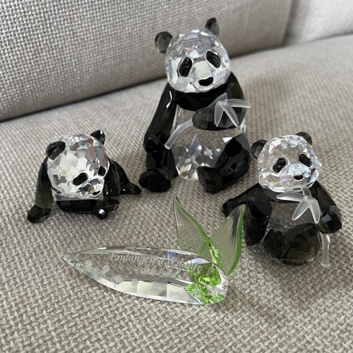 Swarovski crystal panda mother - crystal,