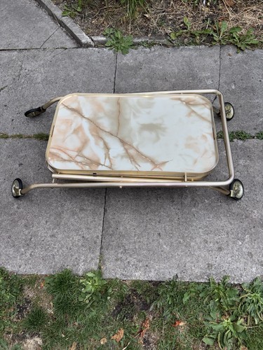 Hostess trolley foldable gold - trolley,