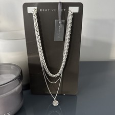 Mint Velvet Layered Silver Necklace