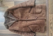 Retro Sheepskin Coat Brown