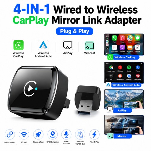 In1 carplay wireless adapter - 4,