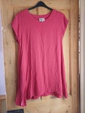 Masai Clothing Company Womens Long Line Red Blouse, Tunic Size L , 40" Chest