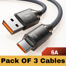 USB A to Type C Cable 6A 66W