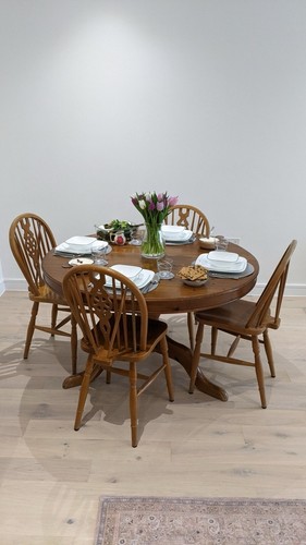Solid wood round - wood, table