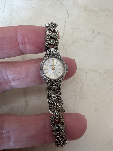 Vintage ladies marcasite watch - ladies,