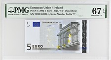 Europen Union | Ireland | 2002 | 5 Euro | P.1t | K001E2 | Superb GEM UNC 67 EPQ