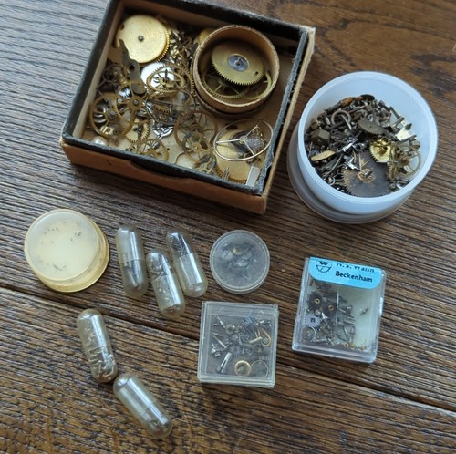 Pocket watch parts lot mixed - pocket,