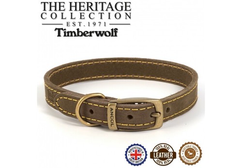 Ancol leather timberwolf sable - timberwolf,