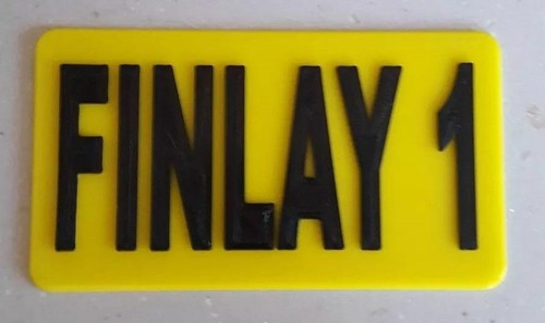 Little tikes rear number plate - little,