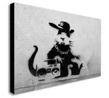 BANKSY RAT RAPPER  Canvas Wall