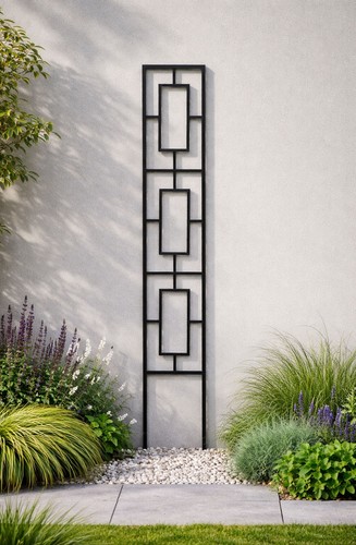 Garden wall trellis - garden, climbing