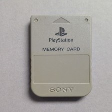 Grey Official PS1 Memory Card
