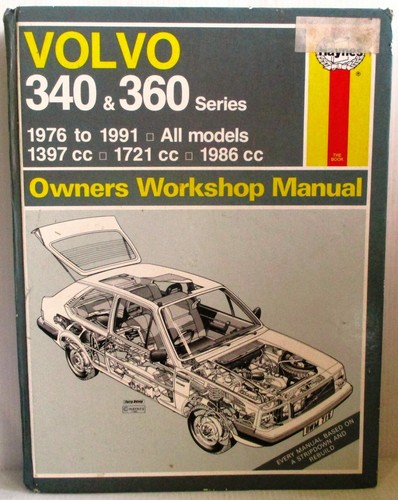 Haynes volvo 340 360 series - volvo,
