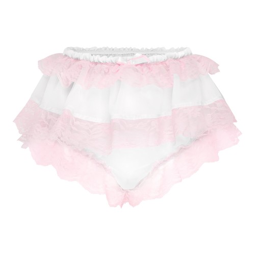 Satini frilly lace sissy - satini,