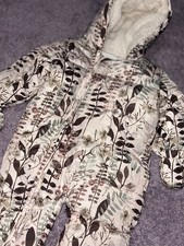 Next Baby Girls Pink Snowsuit