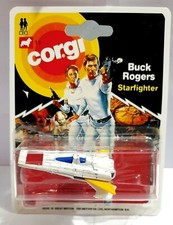 CORGI Juniors BUCK ROGERS STARFIGHTER Used Diecast Model in Custom Repro 13 Card