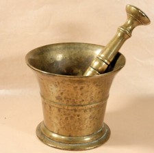 ANTIQUE GEORGIAN PESTLE & MORTAR BRONZE BELL METAL c1800 APOTHECARY