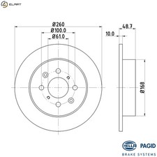 2x BRAKE DISC 8DD 355 110-331