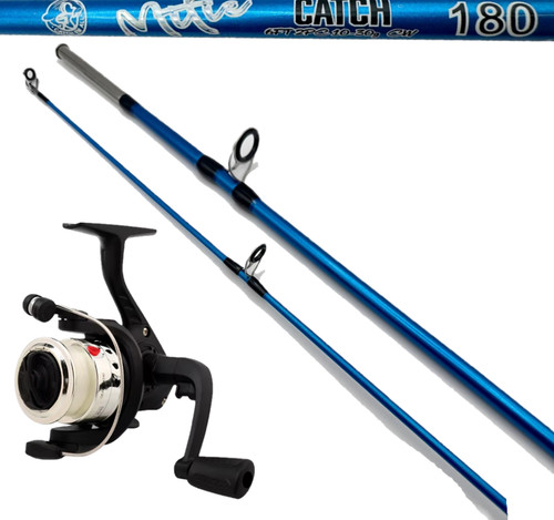 6ft 2pc fishing rod - 6ft, reel