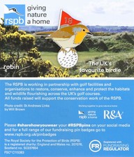RSPB Pin Badge GNaH Special Golf Badge Robin (2021 Release) P02908