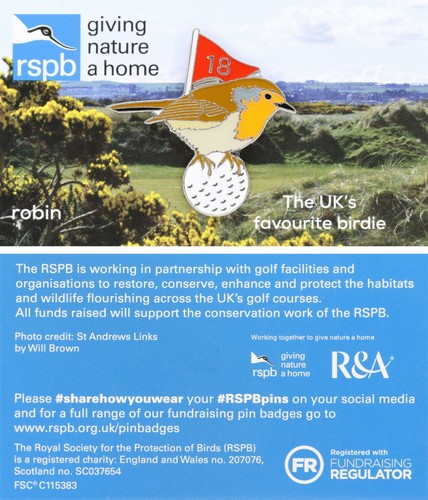 Rspb pin badge special gnah - pin,