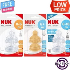 NUK First Choice+ Teats for Baby Bottles - Choose Your Type