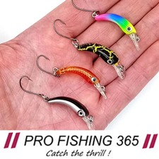 Micro Countdown Sinking Minnows Trout Perch Chub Lures only 2 Grams x 4